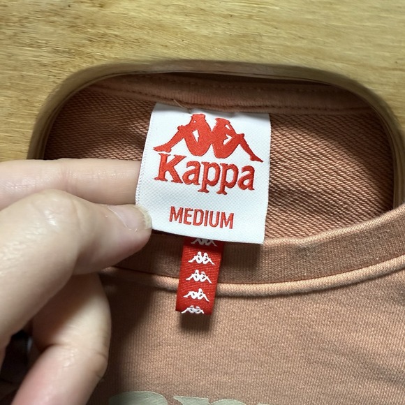 Kappa Mens Size Medium Pullover Big Logo Graphic Sweatshirt Long Sleeve - Picture 4 of 6